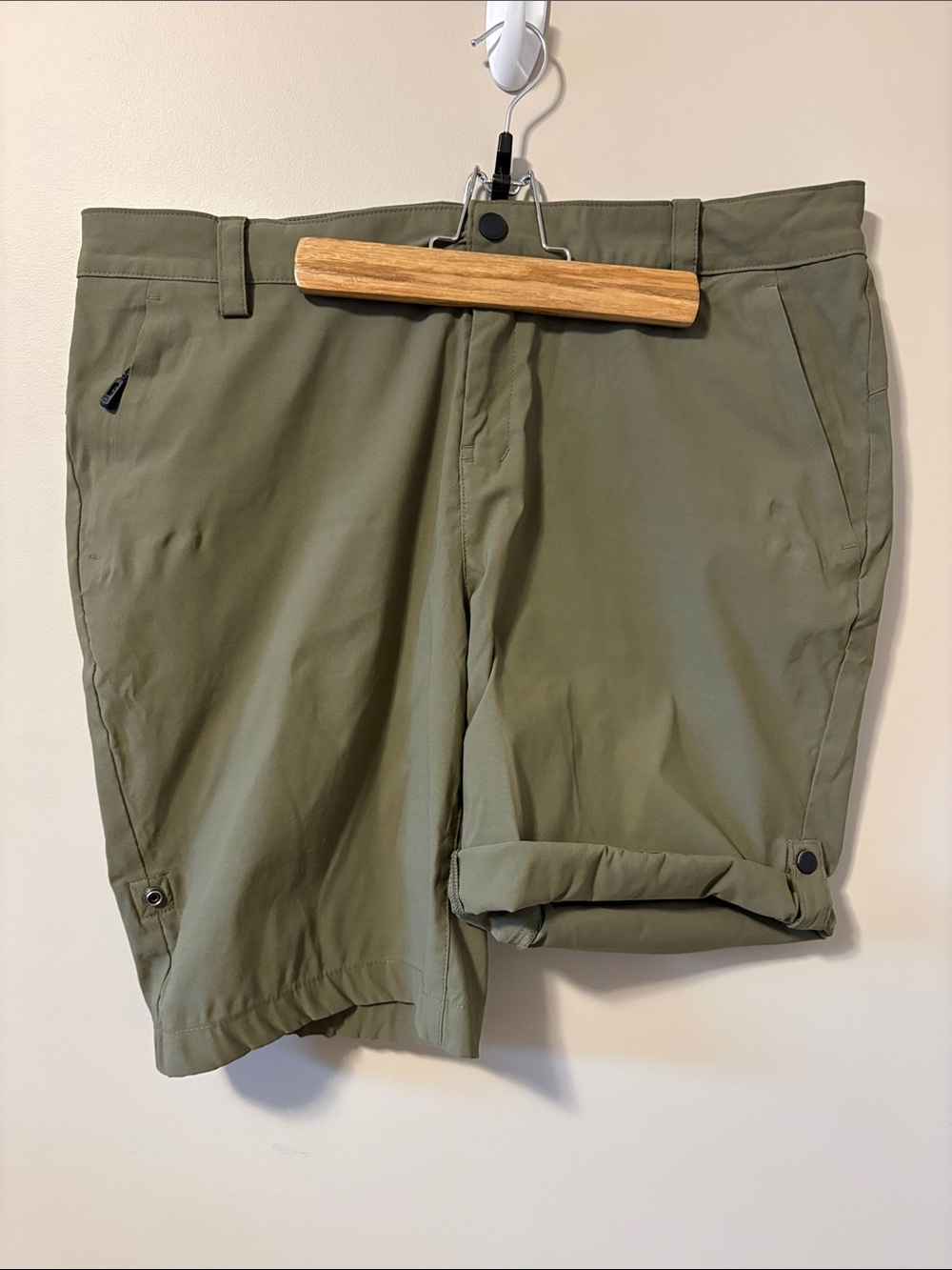 Women's Olive Hybrid Shorts — Lightweight Summer Utility